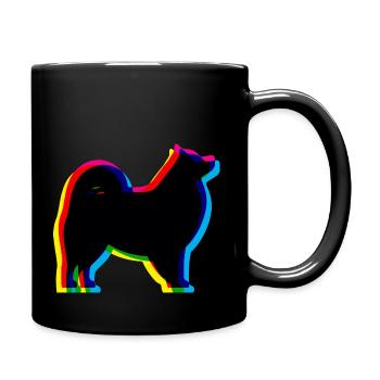 CMYK Samoyed - Full Colour Mug - black - Right