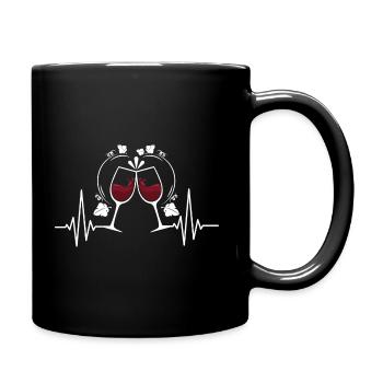 Winzer Weinbauer - Tasse einfarbig - Schwarz - Rechts