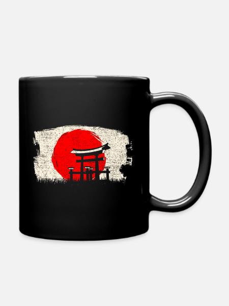 Japanese architecture - Full Colour Mug - black