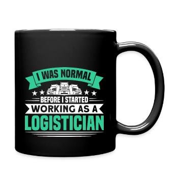 Specialist for Logistics - Full Colour Mug - black - Right