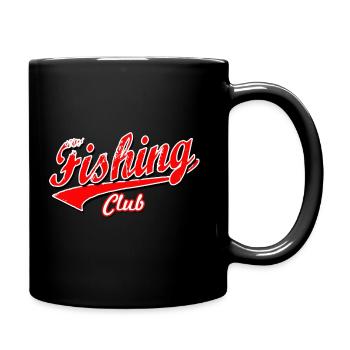 poisson pêcheur pêcheur club de pêche pêche au brochet casquette - Mug uni - noir - Droite