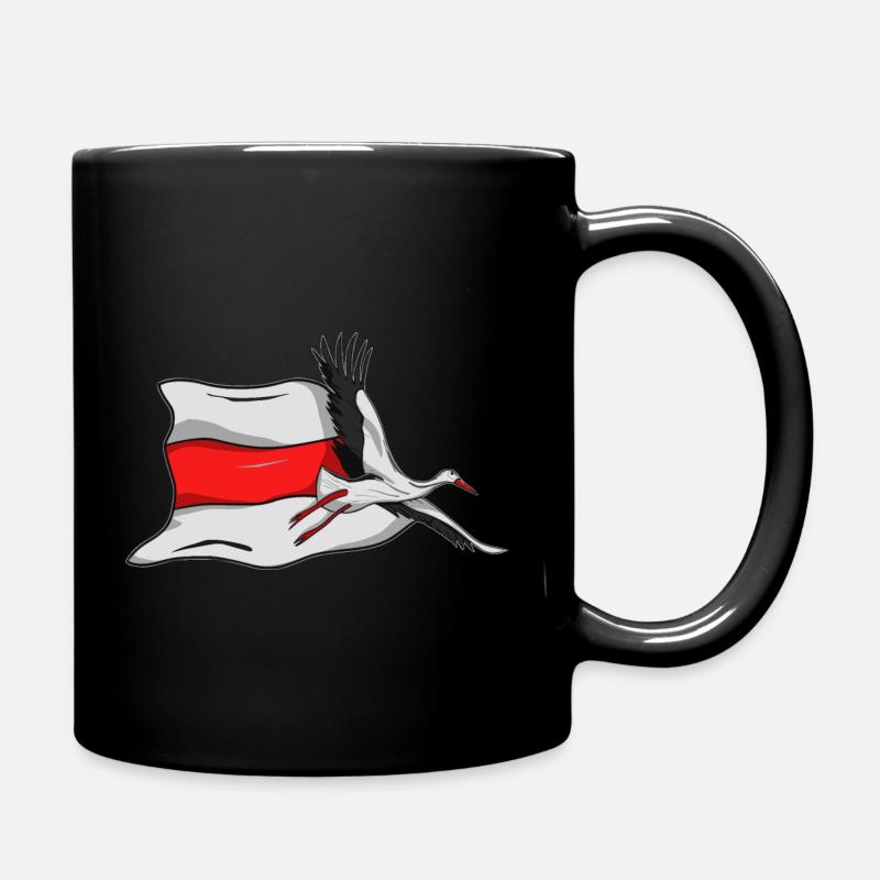 Storch - Tasse einfarbig - Schwarz