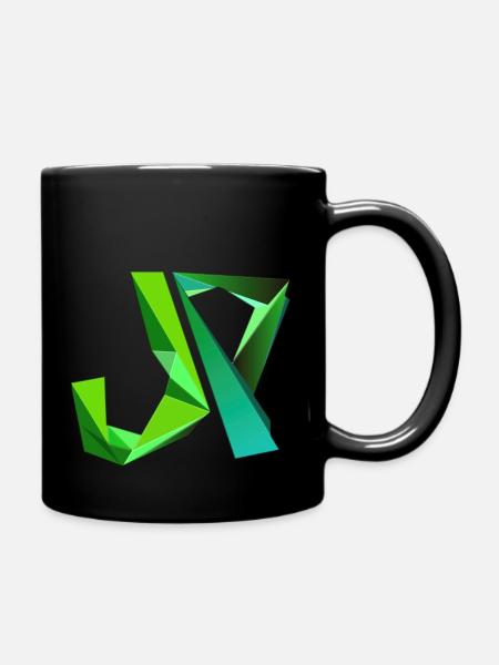 JP-Logo - Tasse einfarbig - Schwarz