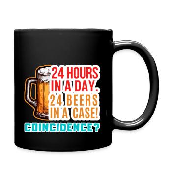 Biershirt Beer lovers Drink beer - Full Colour Mug - black - Right