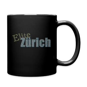 Elite Zürich - Tasse einfarbig - Schwarz - Rechts