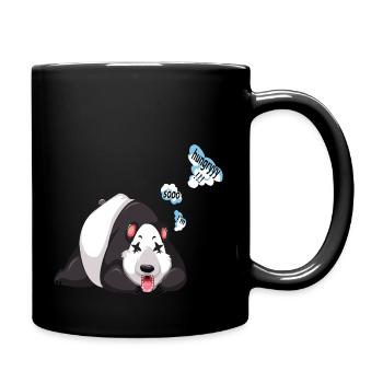 Panda i m sooo hungryyy - Tasse einfarbig - Schwarz - Rechts