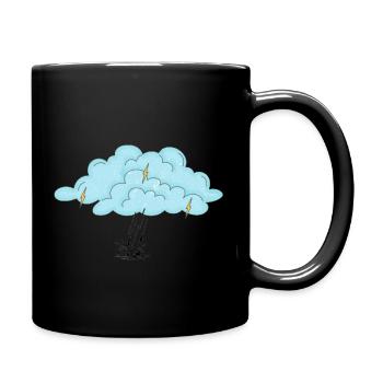 Black rain and thunder - Full Colour Mug - black - Right