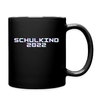 schulkind 2022 - Tasse einfarbig - Schwarz - Rechts