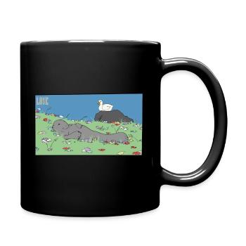manatee - Full Colour Mug - black - Right