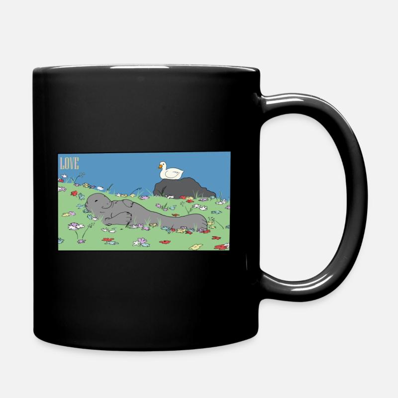 manatee - Full Colour Mug - black