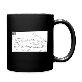 lamentin noir et blanc - Mug uni - noir - Droite