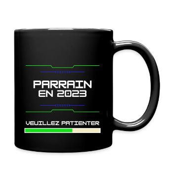 Parrain En 2023 Cadeau Pour Futur Parrain Baptême - Full Colour Mug - black - Right