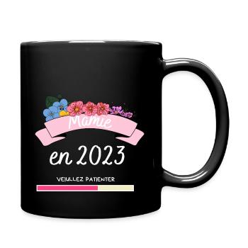 Mamie En 2023 Annonce Grossesse Futur Grand Mère - Full Colour Mug - black - Right