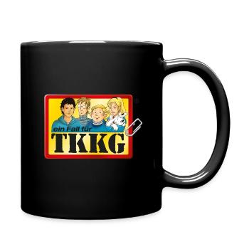TKKG Logo Ein Fall Für TKKG - Tasse einfarbig - Schwarz - Rechts