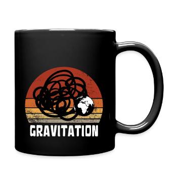 GRAVITATION PLANETE TERRE VINTAGE SUNSET - Mug uni - noir - Droite