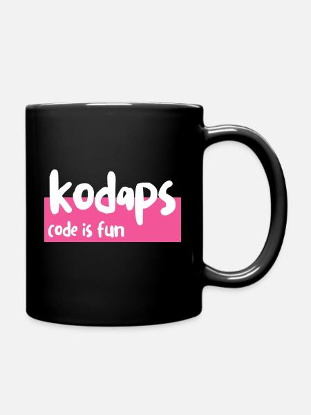 kodaps- code is fun - Mug uni - noir