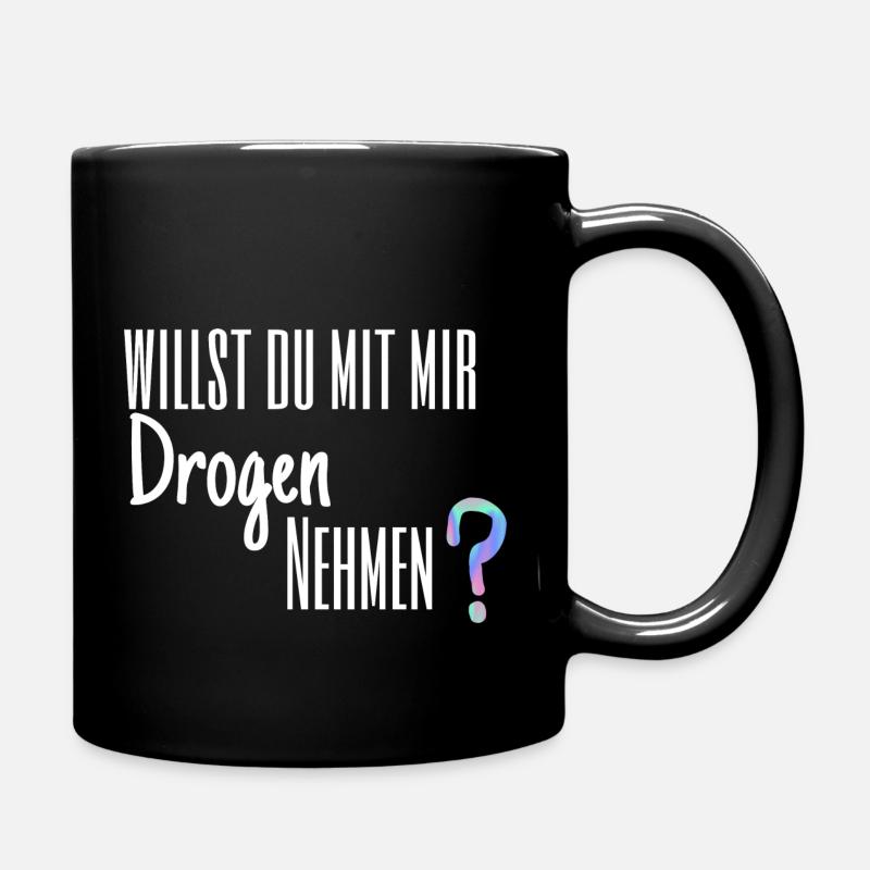 Willst du? - Tasse einfarbig - Schwarz