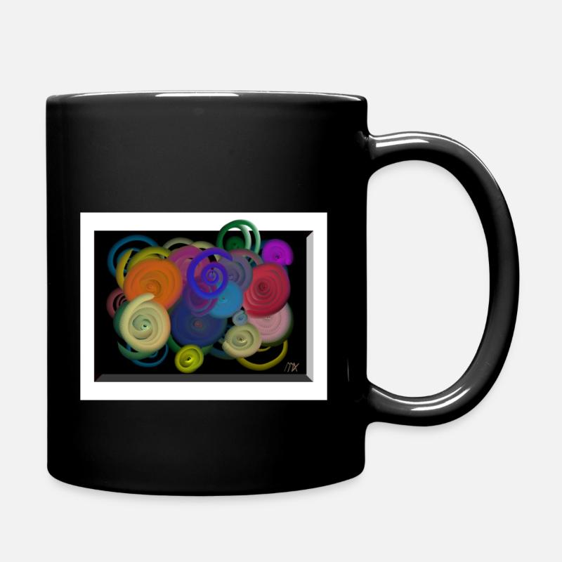 Boules colorées - Mug uni - noir
