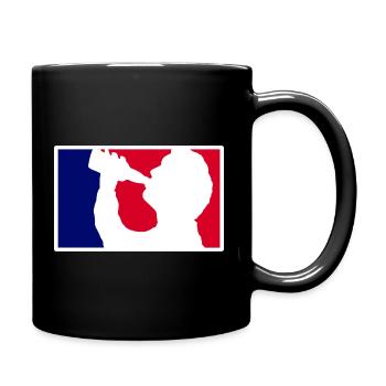 saufen liga - Tasse einfarbig - Schwarz - Rechts