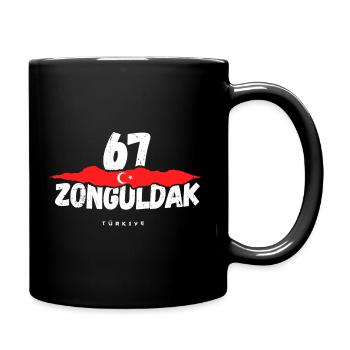 Zonguldak 67 Türkei Türkiye - Tasse einfarbig - Schwarz - Rechts