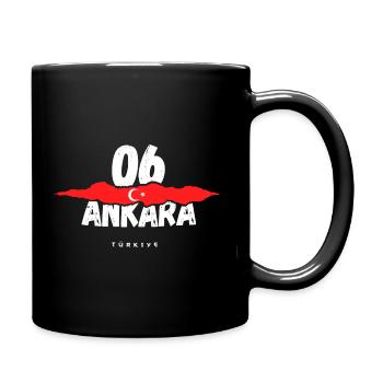 06 Ankara Türkiye Türkei - Tasse einfarbig - Schwarz - Rechts