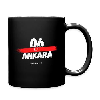 Ankara 06 Türkei Türkiye - Tasse einfarbig - Schwarz - Rechts
