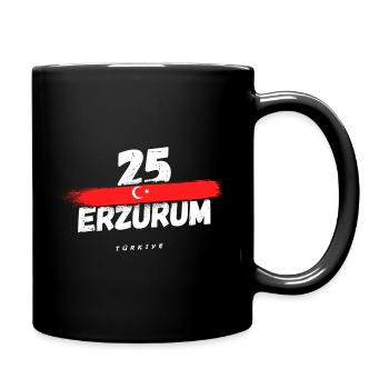 Erzurum 25 Türkiye Turkey - Full Colour Mug - black - Right