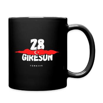 28 Giresun Türkiye Türkei - Tasse einfarbig - Schwarz - Rechts