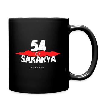 54 Sakarya Türkei Türkiye - Tasse einfarbig - Schwarz - Rechts