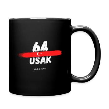 Usak 64 Türkiye Türkei - Tasse einfarbig - Schwarz - Rechts
