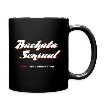 Bachata Sensual Feel the Connection white - Full Colour Mug - black - Right
