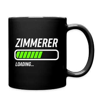Zimmerer Loading Ladebalken - Tasse einfarbig - Schwarz - Rechts