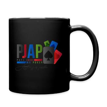 papa joue au poker design 2 - Mug uni - noir - Droite