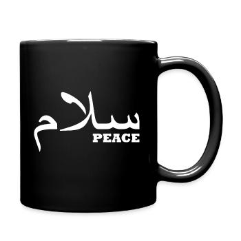peace sign - Full Colour Mug - black - Right