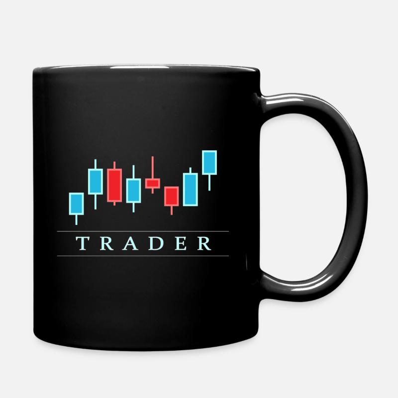 Schwarzer Trader - Tasse einfarbig - Schwarz