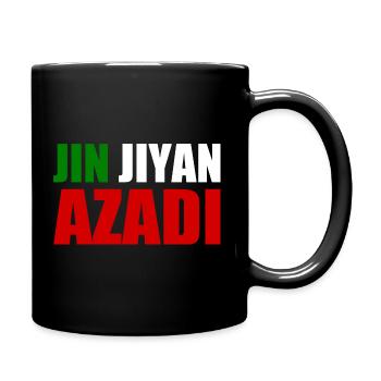 jin jiyan azadi - Mug uni - noir - Droite