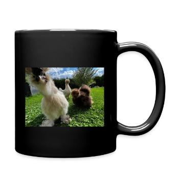 Les poulets en soie sont les meilleurs - Mug uni - noir - Droite