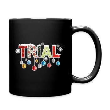 TRIAL Xmas Trialbike - Schnee Sport Weihnachten - Tasse einfarbig - Schwarz - Rechts