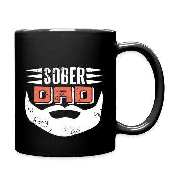Sober Dad Retro Sobriety Cool Designs - Mug uni - noir - Droite