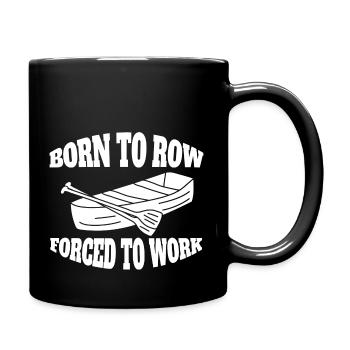 Ruderer lustige Rudern Spruch Ruderverein Ruderin - Tasse einfarbig - Schwarz - Rechts
