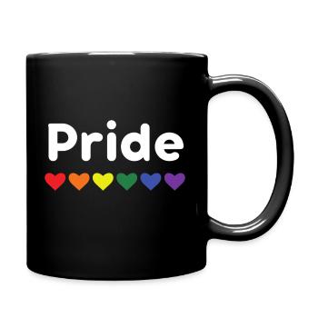 Pride - Stolz darauf, schwul zu sein - Tasse einfarbig - Schwarz - Rechts