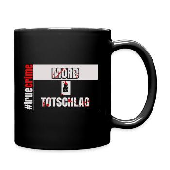 mord & totschlag - Tasse einfarbig - Schwarz - Rechts