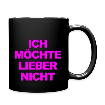Bartleby der Schreiber - Ich möchte lieber nicht - Tasse einfarbig - Schwarz - Rechts