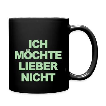 Bartleby der Schreiber - Ich möchte lieber nicht - Tasse einfarbig - Schwarz - Rechts