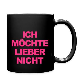 Bartleby der Schreiber - Ich möchte lieber nicht - Tasse einfarbig - Schwarz - Rechts