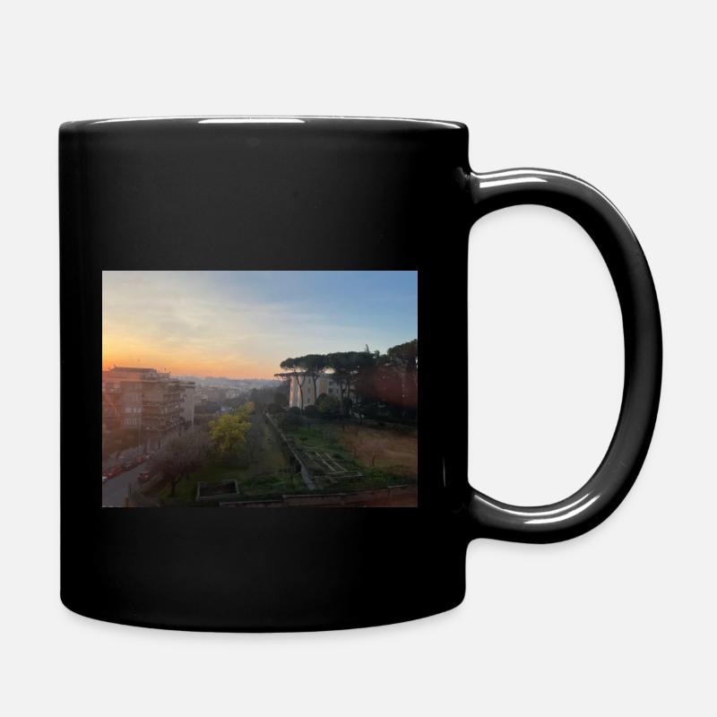 Sonnenuntergang - Tasse einfarbig - Schwarz