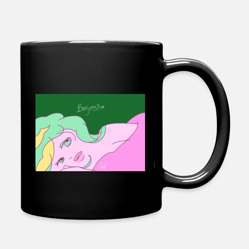 Bonjour - Mug uni - noir
