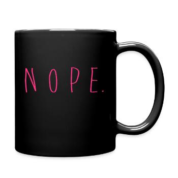 NOPE - ne soyez pas un béni-oui-oui! - Mug uni - noir - Droite