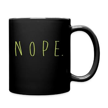 NOPE - ne soyez pas un béni-oui-oui! - Mug uni - noir - Droite