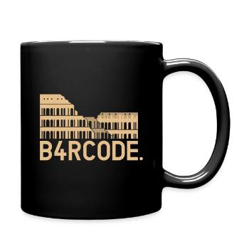 B4RCODE. Rome - Tasse einfarbig - Schwarz - Rechts